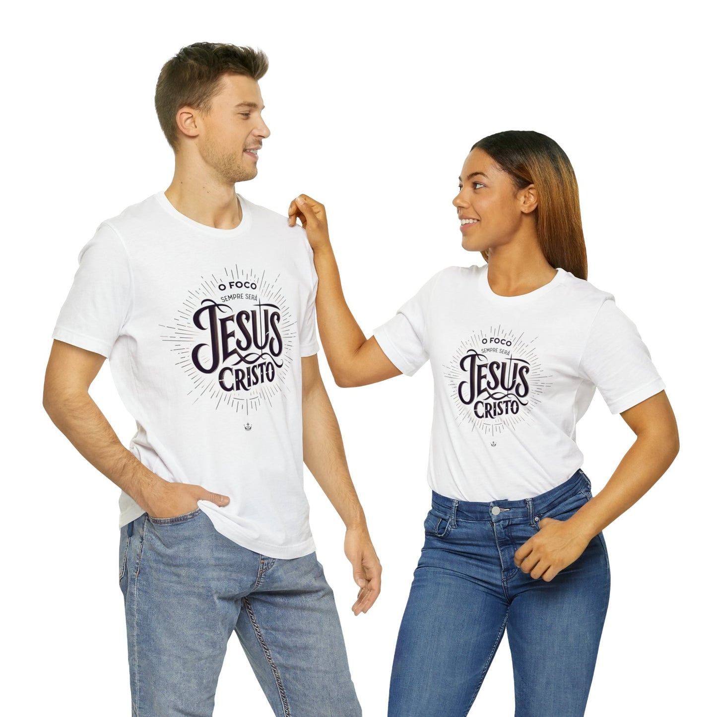 Camiseta Unissex - O Foco Sempre Será Jesus