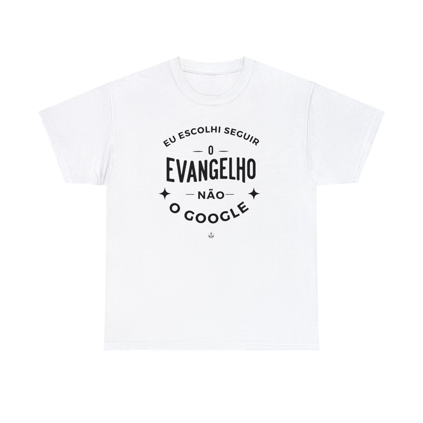 Camiseta Unissex Estampa Preta - Eu Resolvi Seguir O Evangelho