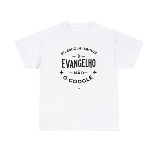 Camiseta Unissex Estampa Preta - Eu Resolvi Seguir O Evangelho