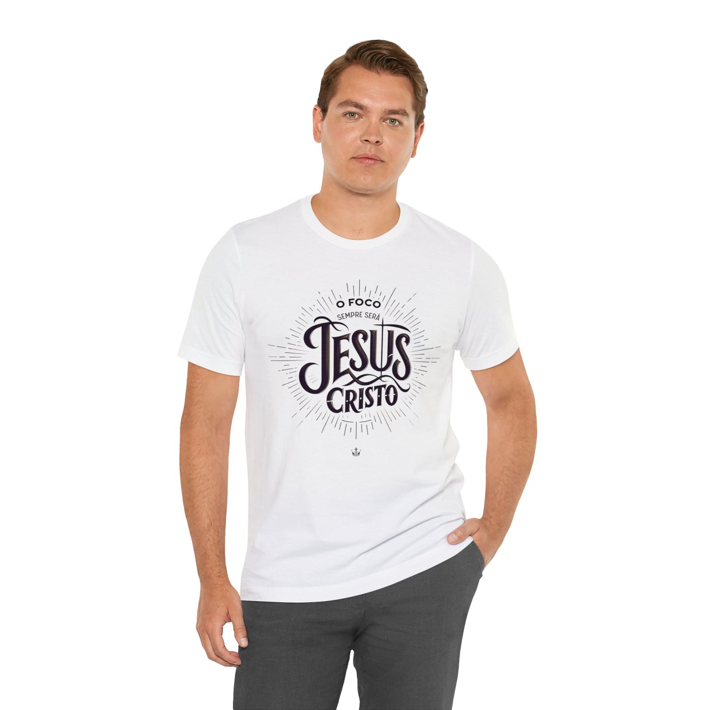 Camiseta Unissex - O Foco Sempre Será Jesus