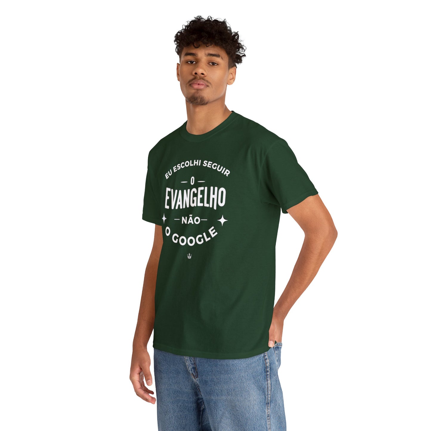 Camiseta Unissex Estampa Branca - Eu Resolvi Seguir O Evangelho