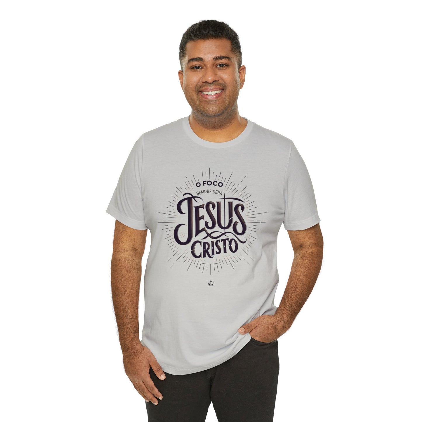 Camiseta Unissex - O Foco Sempre Será Jesus