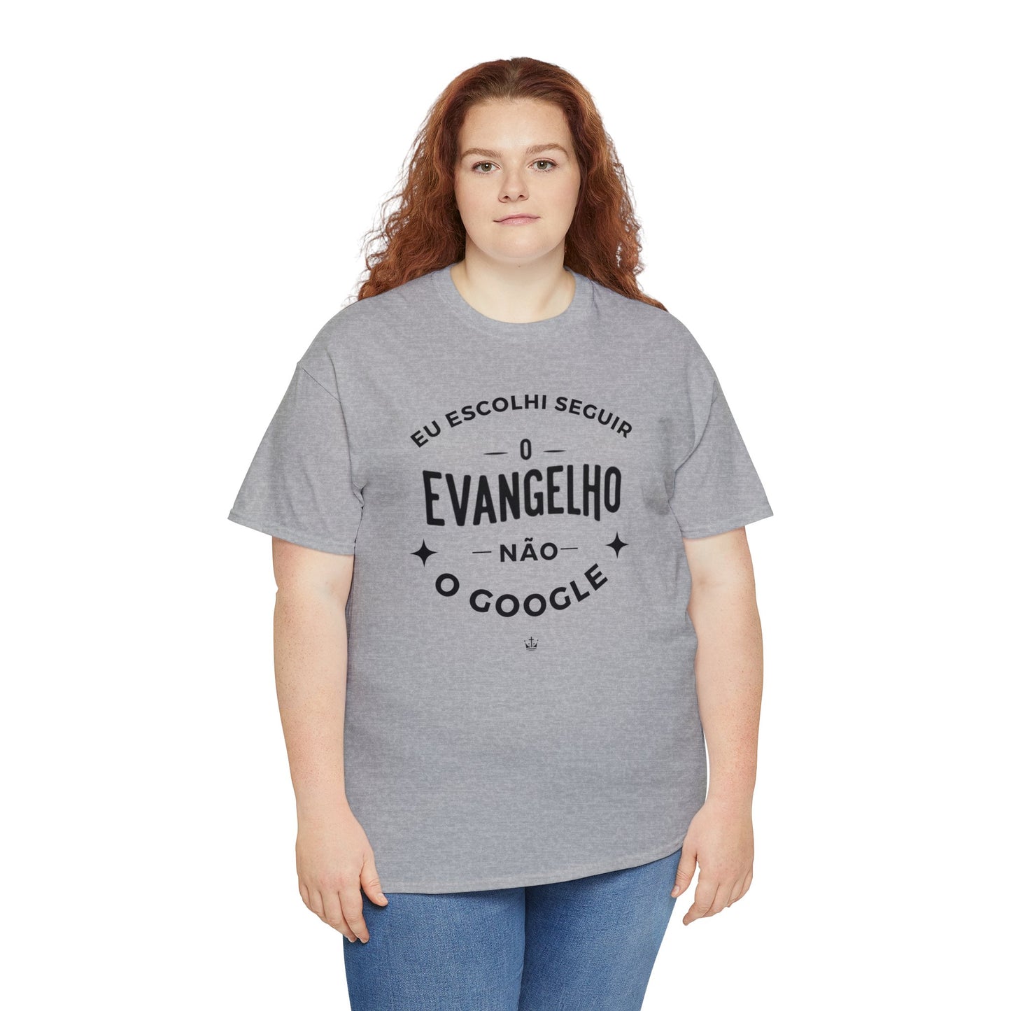 Camiseta Unissex Estampa Preta - Eu Resolvi Seguir O Evangelho