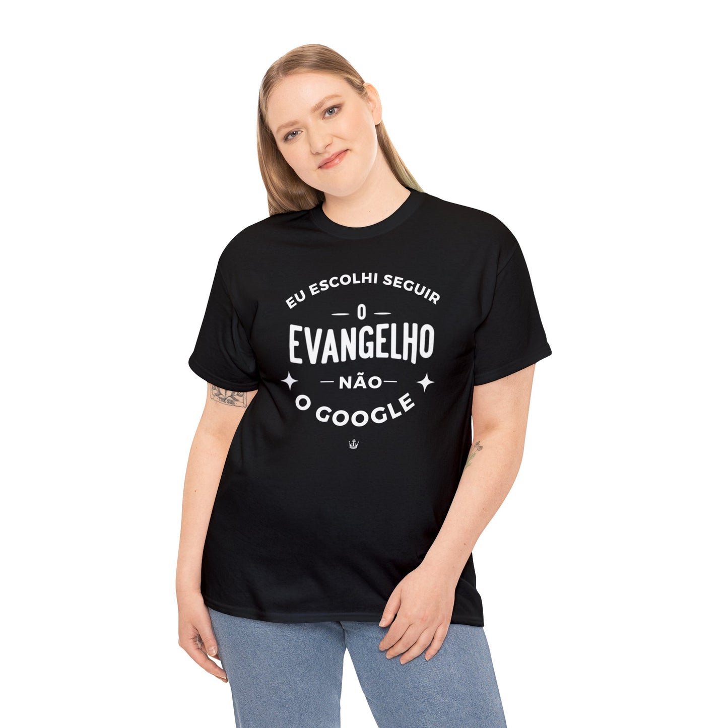 Camiseta Unissex Estampa Branca - Eu Resolvi Seguir O Evangelho