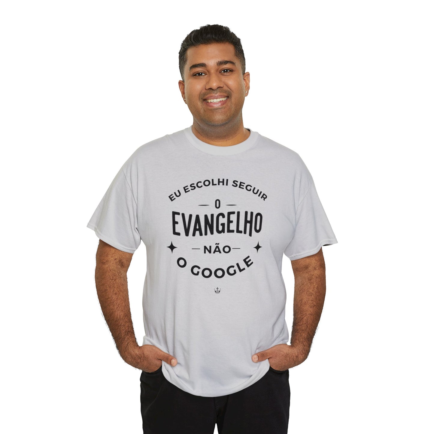 Camiseta Unissex Estampa Preta - Eu Resolvi Seguir O Evangelho