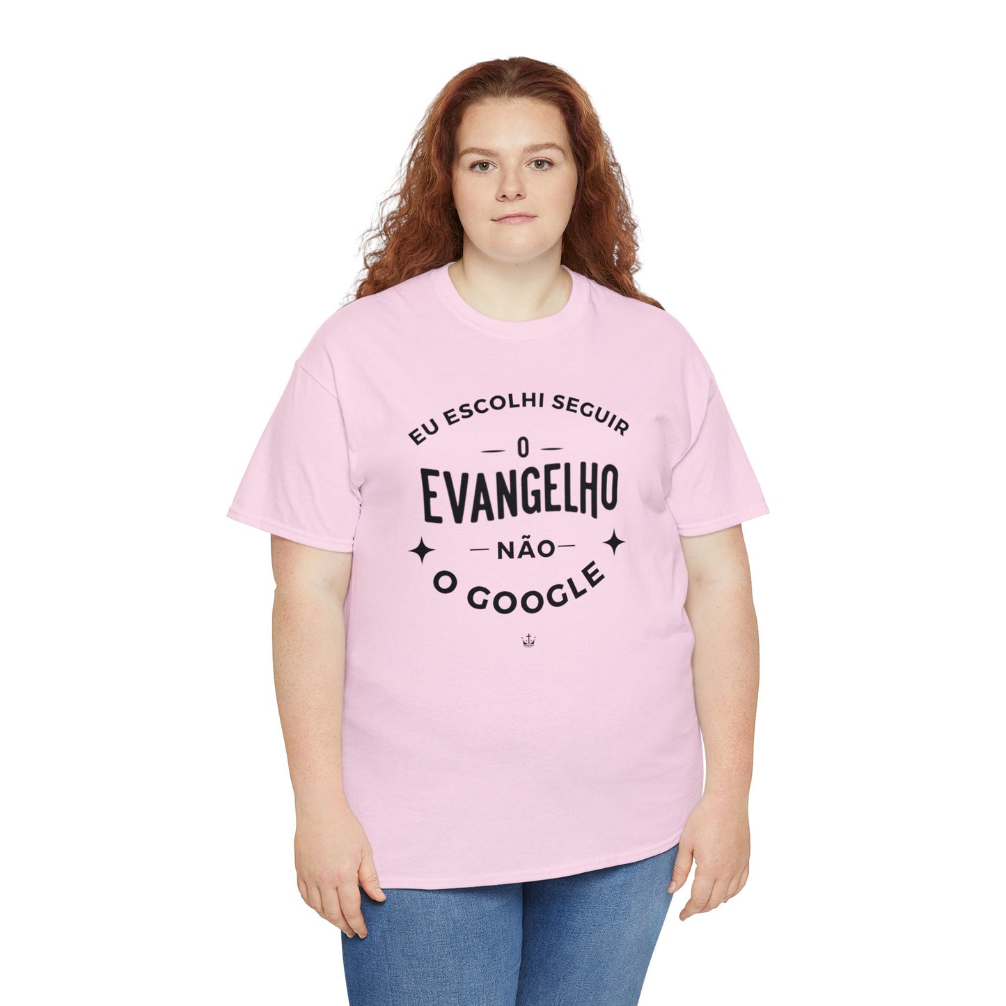 Camiseta Unissex Estampa Preta - Eu Resolvi Seguir O Evangelho