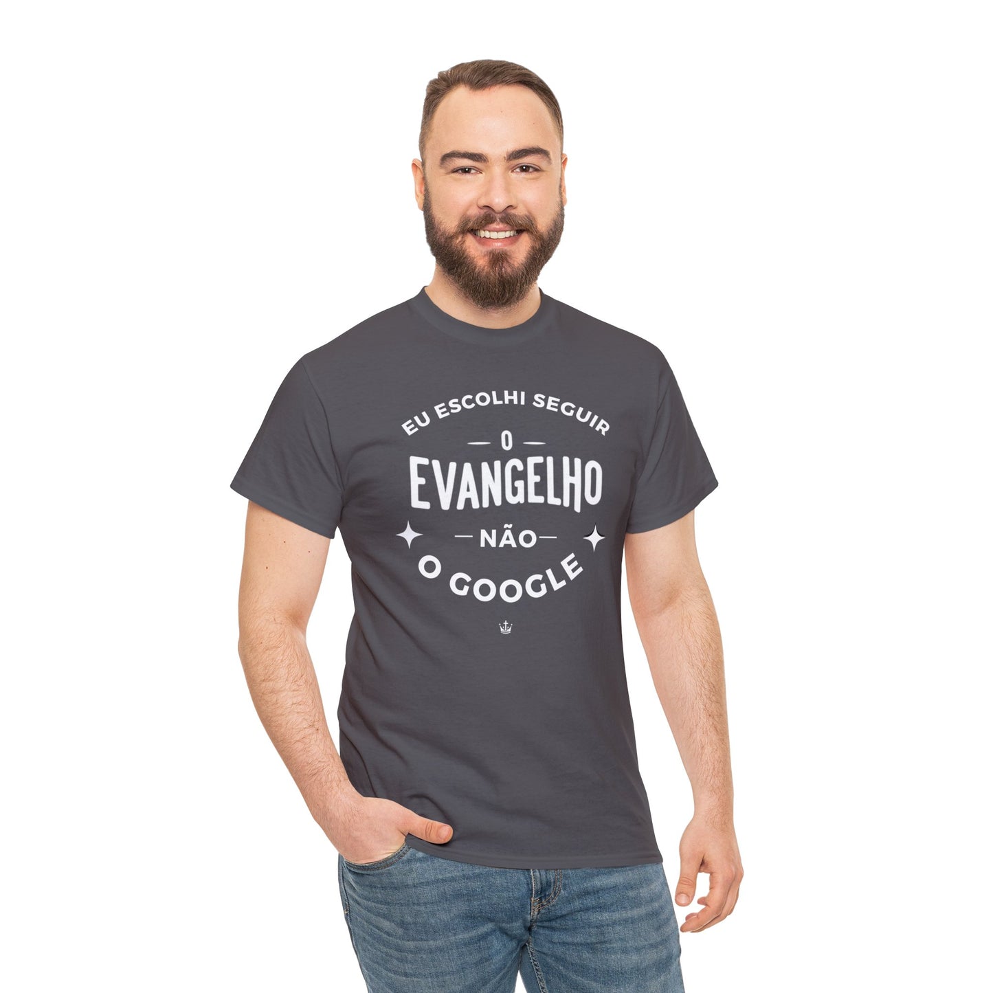 Camiseta Unissex Estampa Branca - Eu Resolvi Seguir O Evangelho