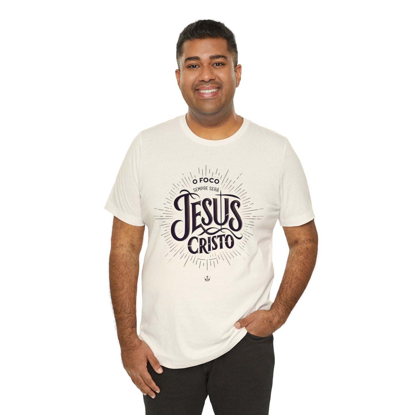 Camiseta Unissex - O Foco Sempre Será Jesus