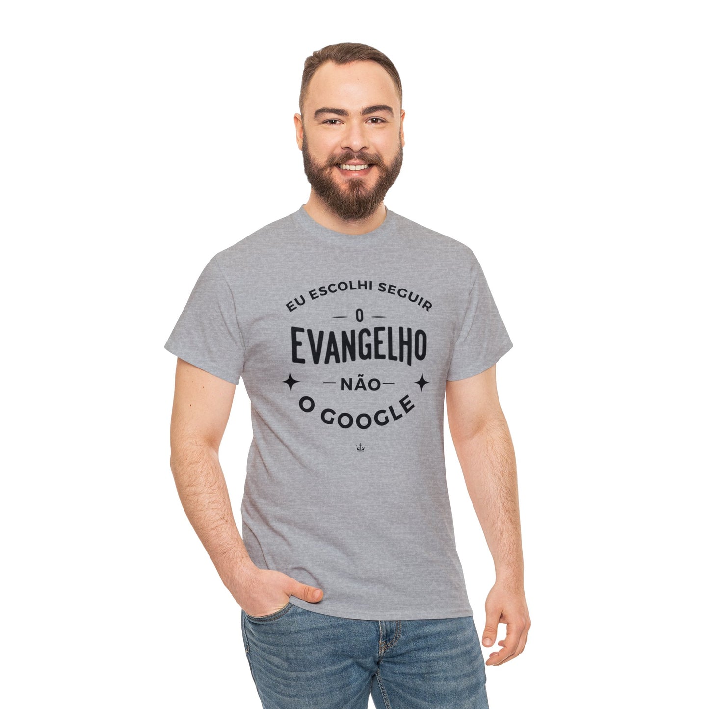 Camiseta Unissex Estampa Preta - Eu Resolvi Seguir O Evangelho