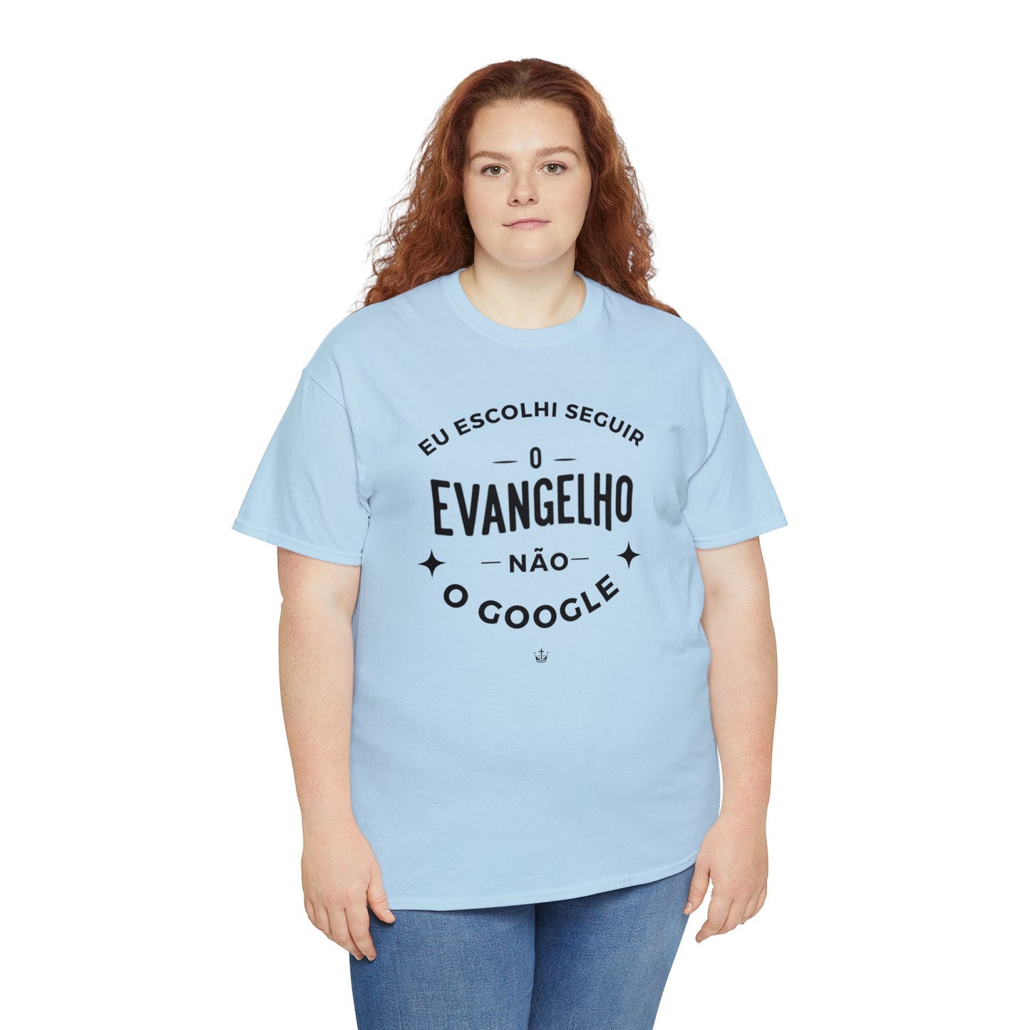 Camiseta Unissex Estampa Preta - Eu Resolvi Seguir O Evangelho