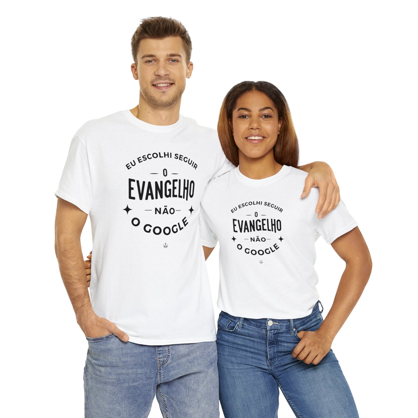 Camiseta Unissex Estampa Preta - Eu Resolvi Seguir O Evangelho