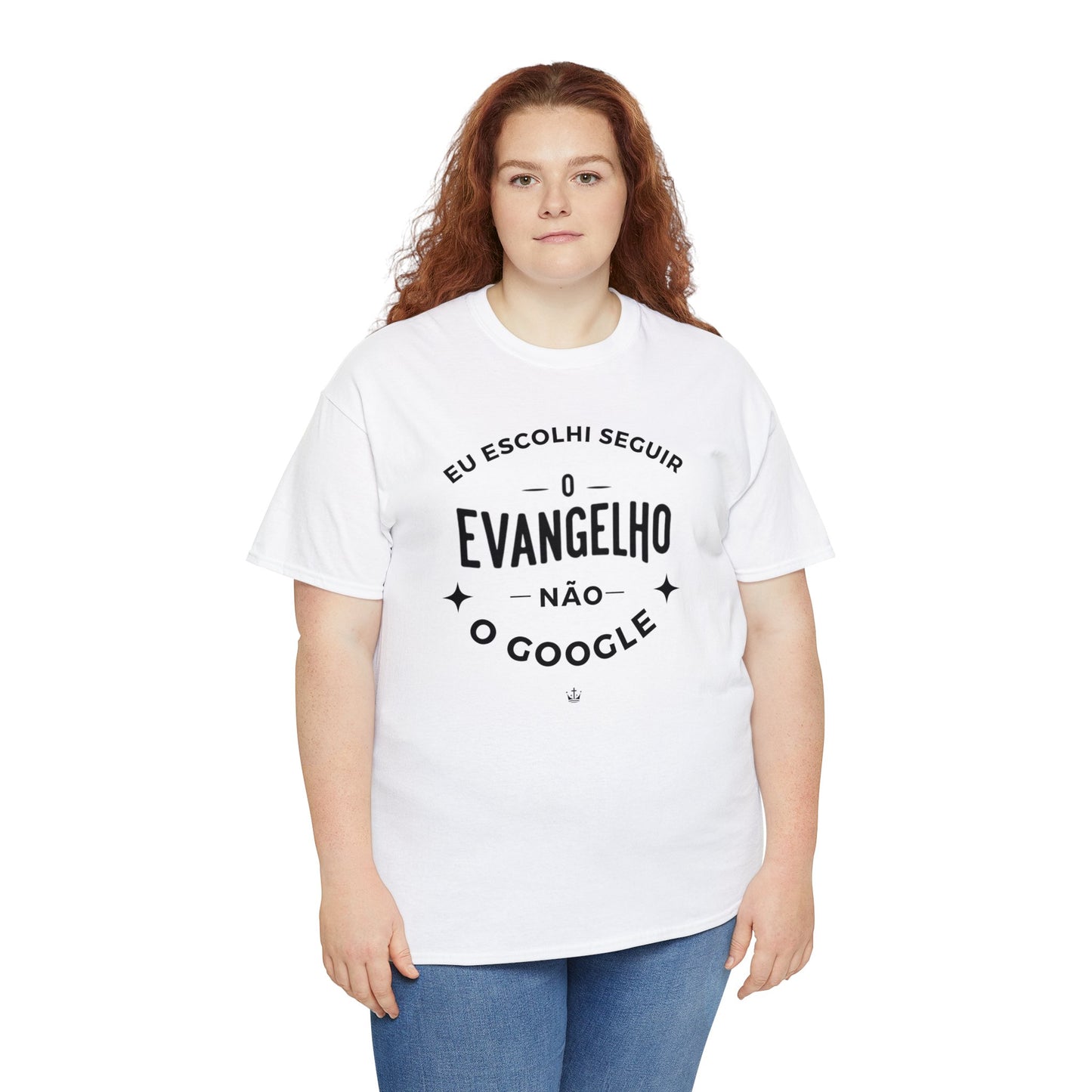 Camiseta Unissex Estampa Preta - Eu Resolvi Seguir O Evangelho