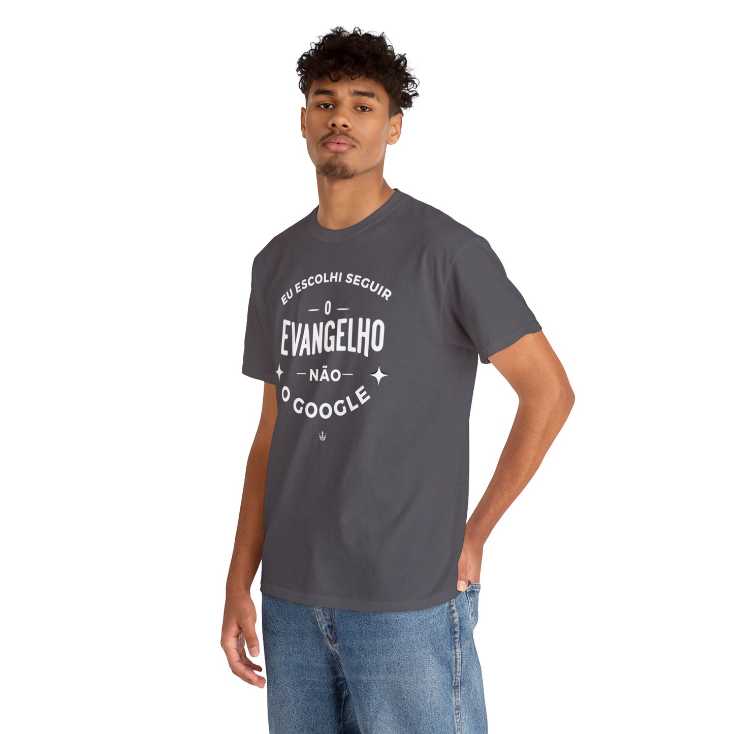 Camiseta Unissex Estampa Branca - Eu Resolvi Seguir O Evangelho