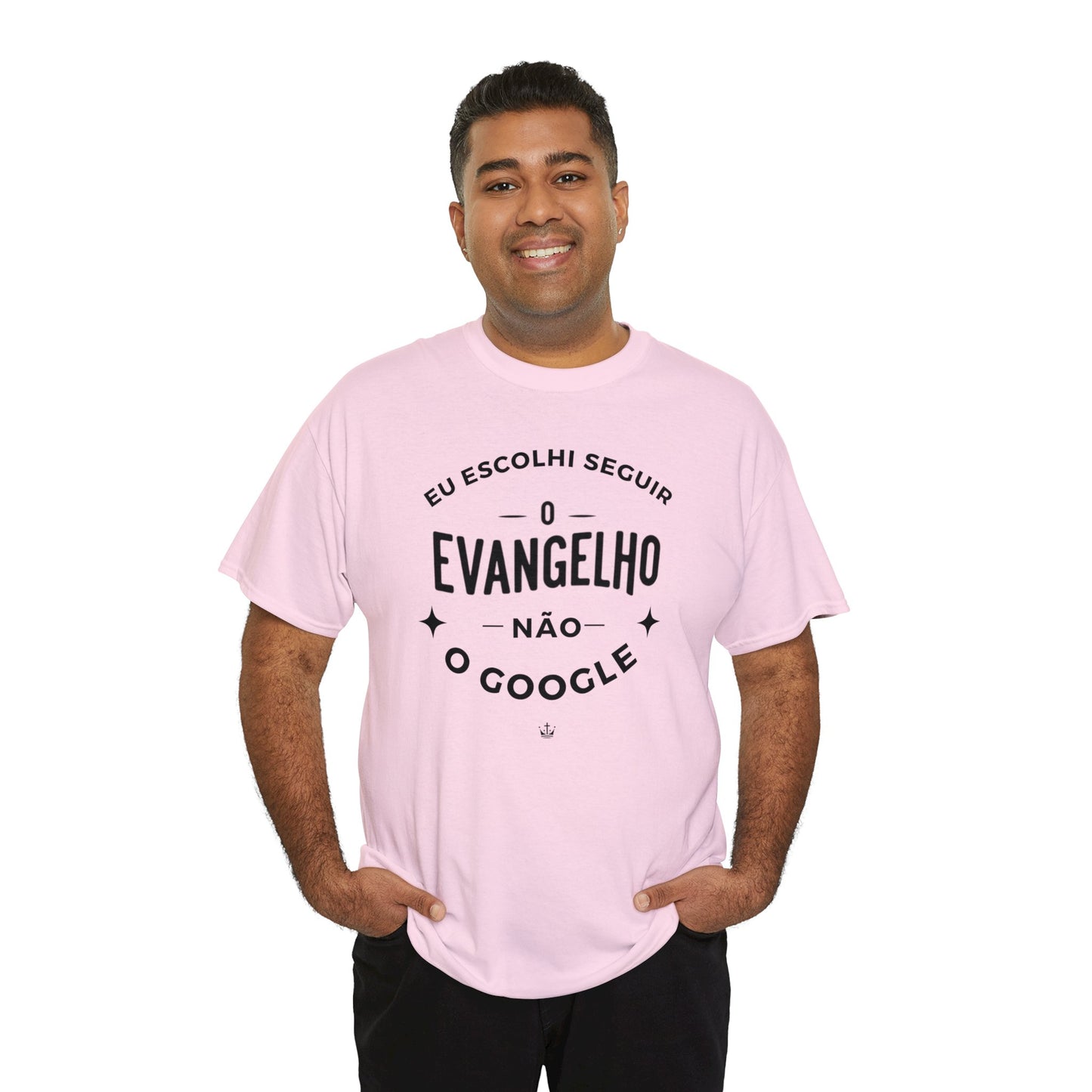 Camiseta Unissex Estampa Preta - Eu Resolvi Seguir O Evangelho