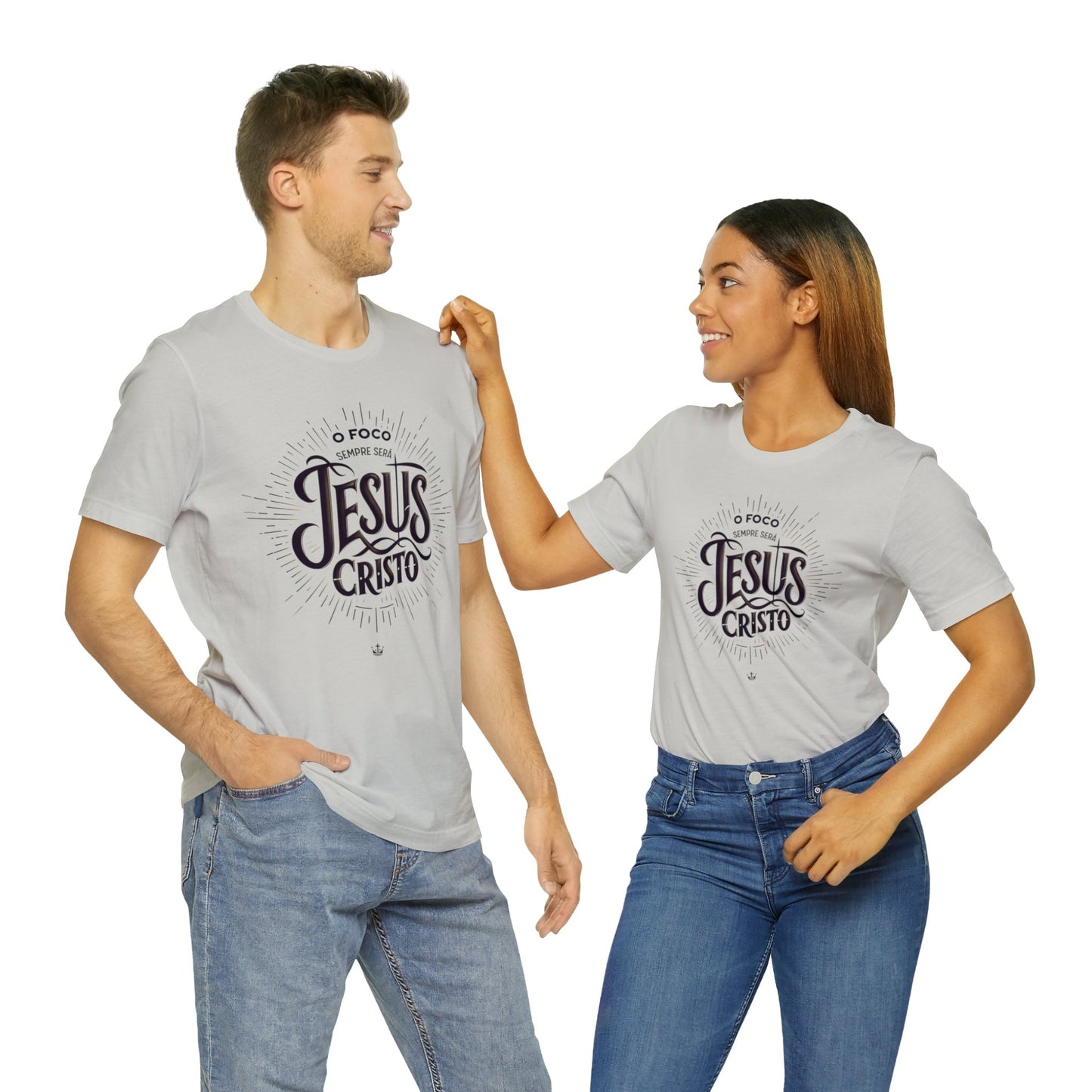 Camiseta Unissex - O Foco Sempre Será Jesus