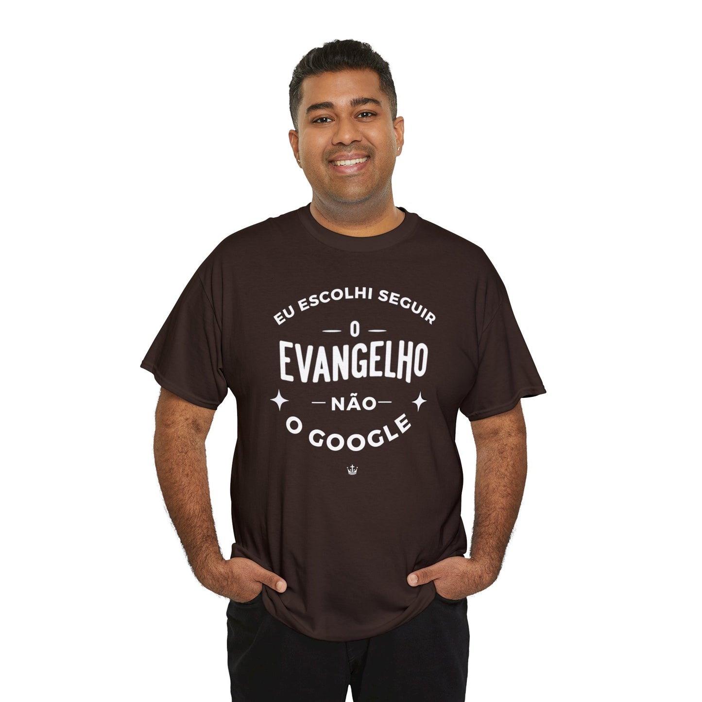 Camiseta Unissex Estampa Branca - Eu Resolvi Seguir O Evangelho