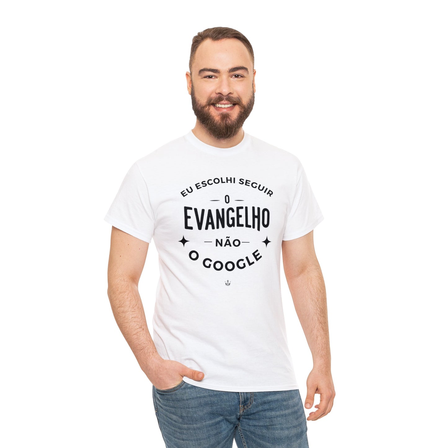 Camiseta Unissex Estampa Preta - Eu Resolvi Seguir O Evangelho