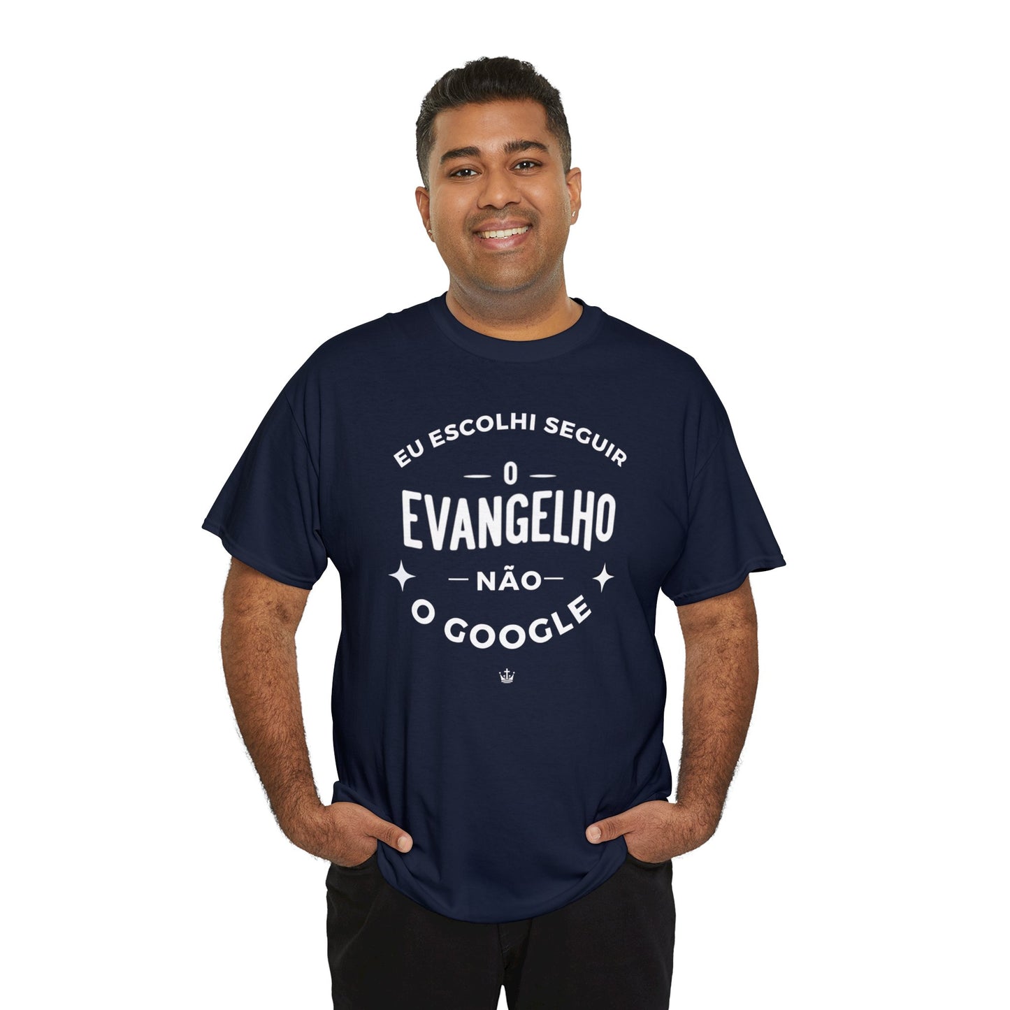 Camiseta Unissex Estampa Branca - Eu Resolvi Seguir O Evangelho