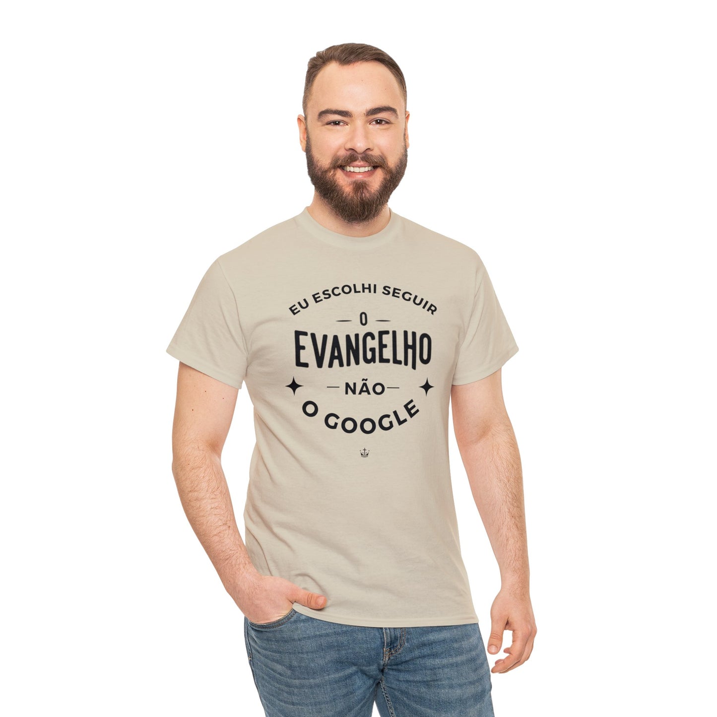 Camiseta Unissex Estampa Preta - Eu Resolvi Seguir O Evangelho