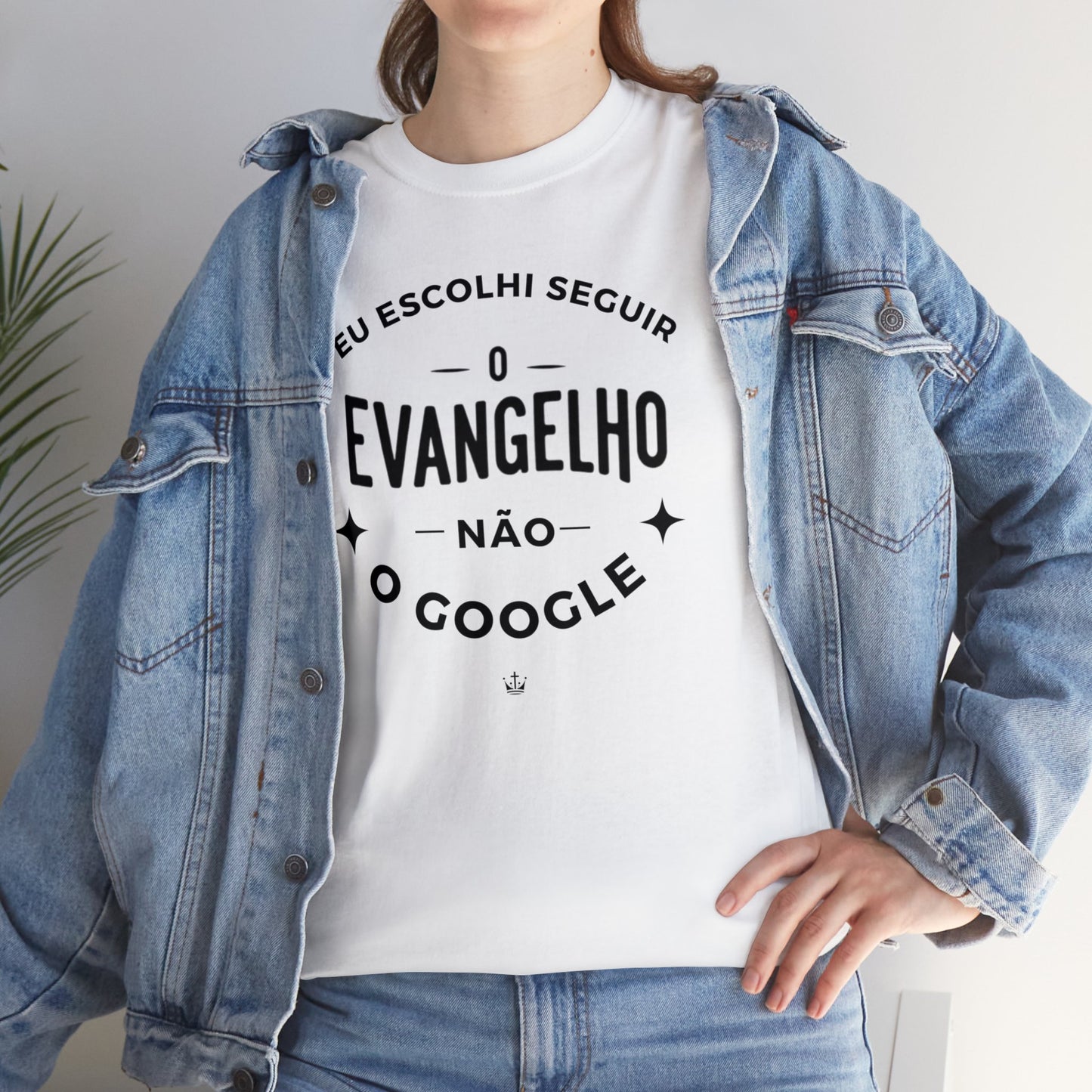 Camiseta Unissex Estampa Preta - Eu Resolvi Seguir O Evangelho