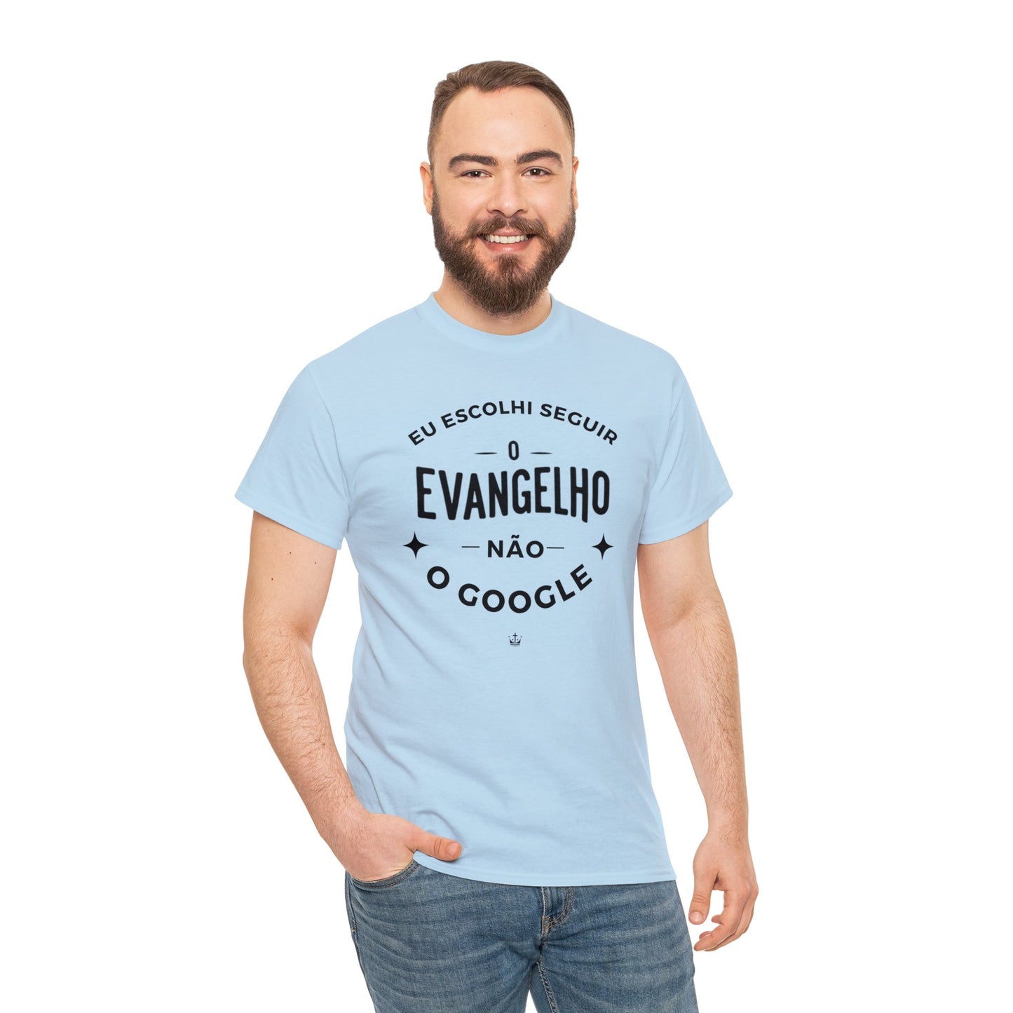 Camiseta Unissex Estampa Preta - Eu Resolvi Seguir O Evangelho