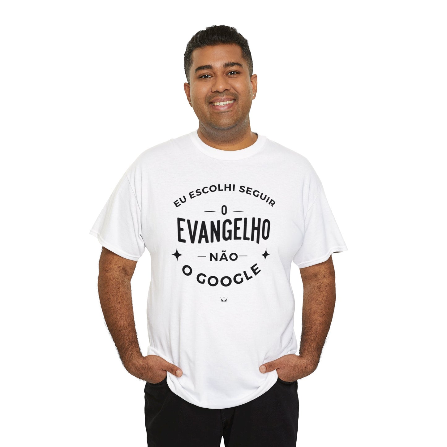 Camiseta Unissex Estampa Preta - Eu Resolvi Seguir O Evangelho