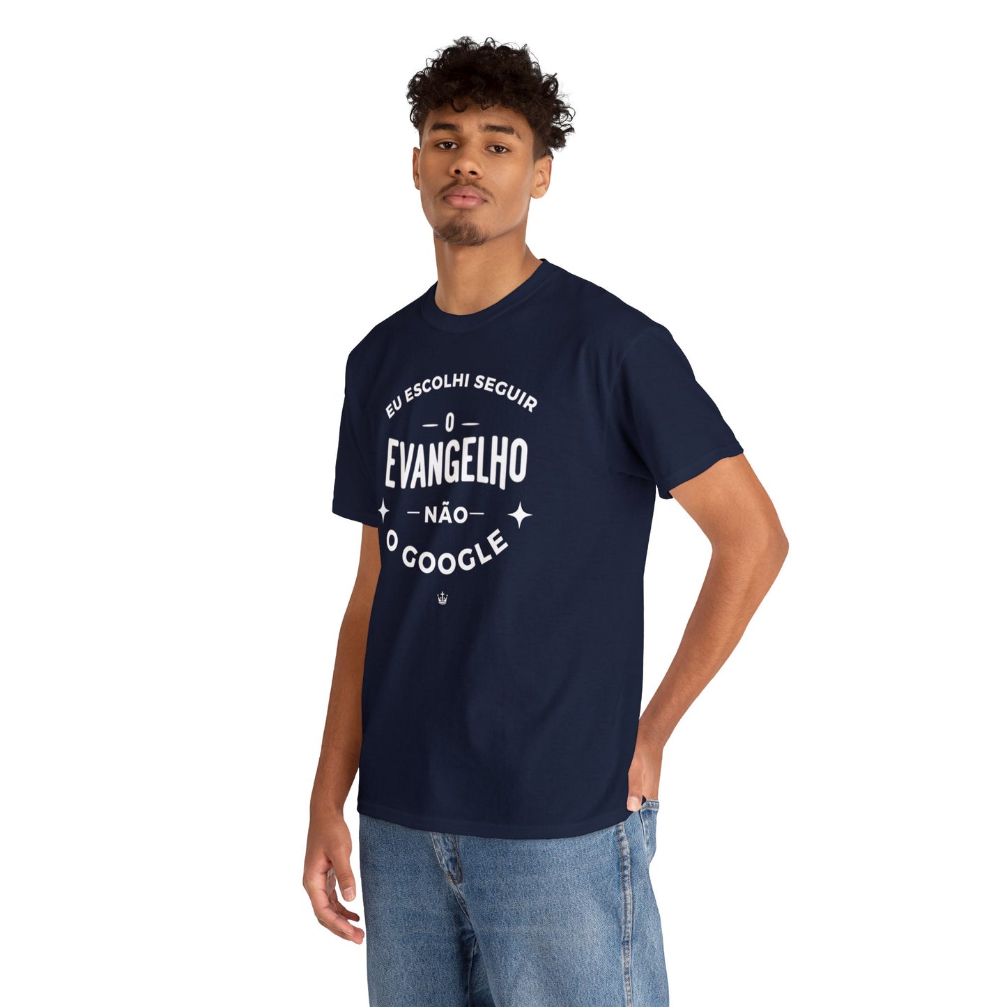 Camiseta Unissex Estampa Branca - Eu Resolvi Seguir O Evangelho