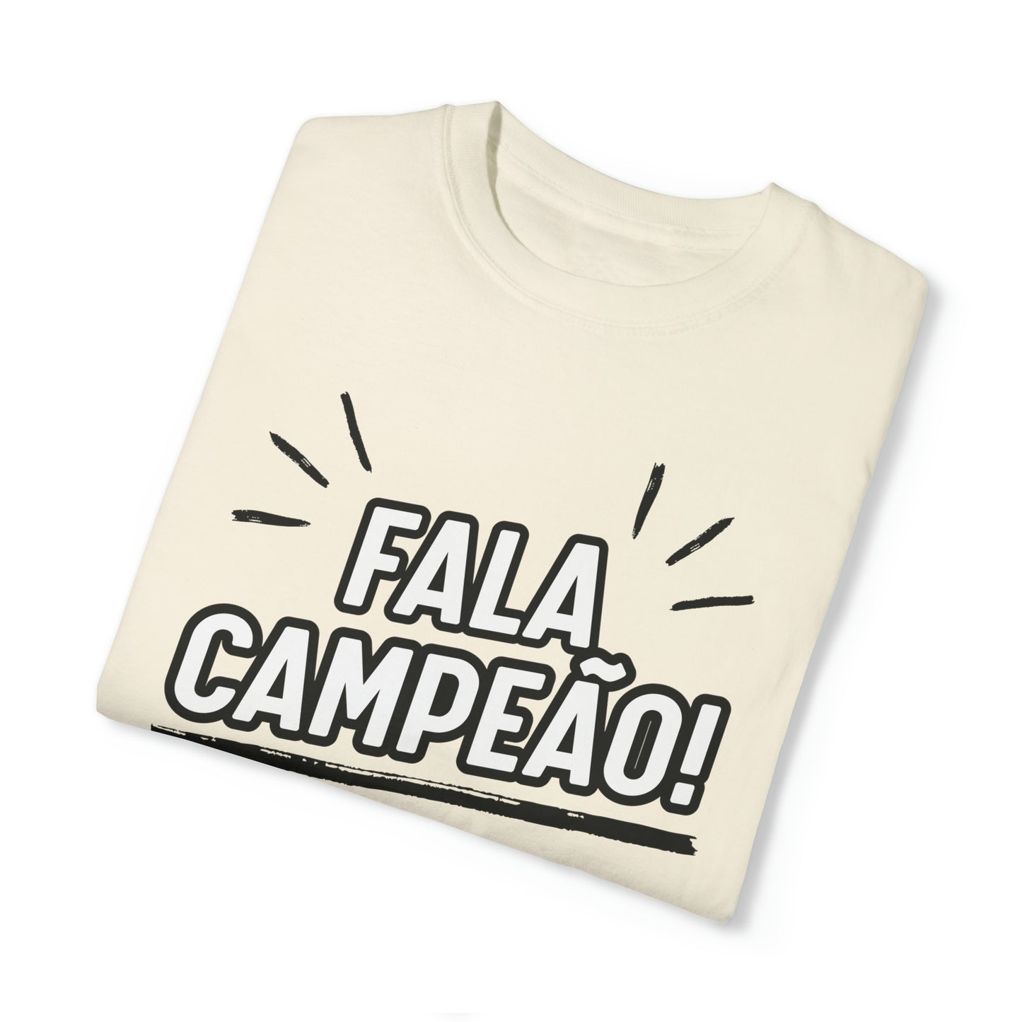 Camista Unissex Estampa Preta - Fala Campeão