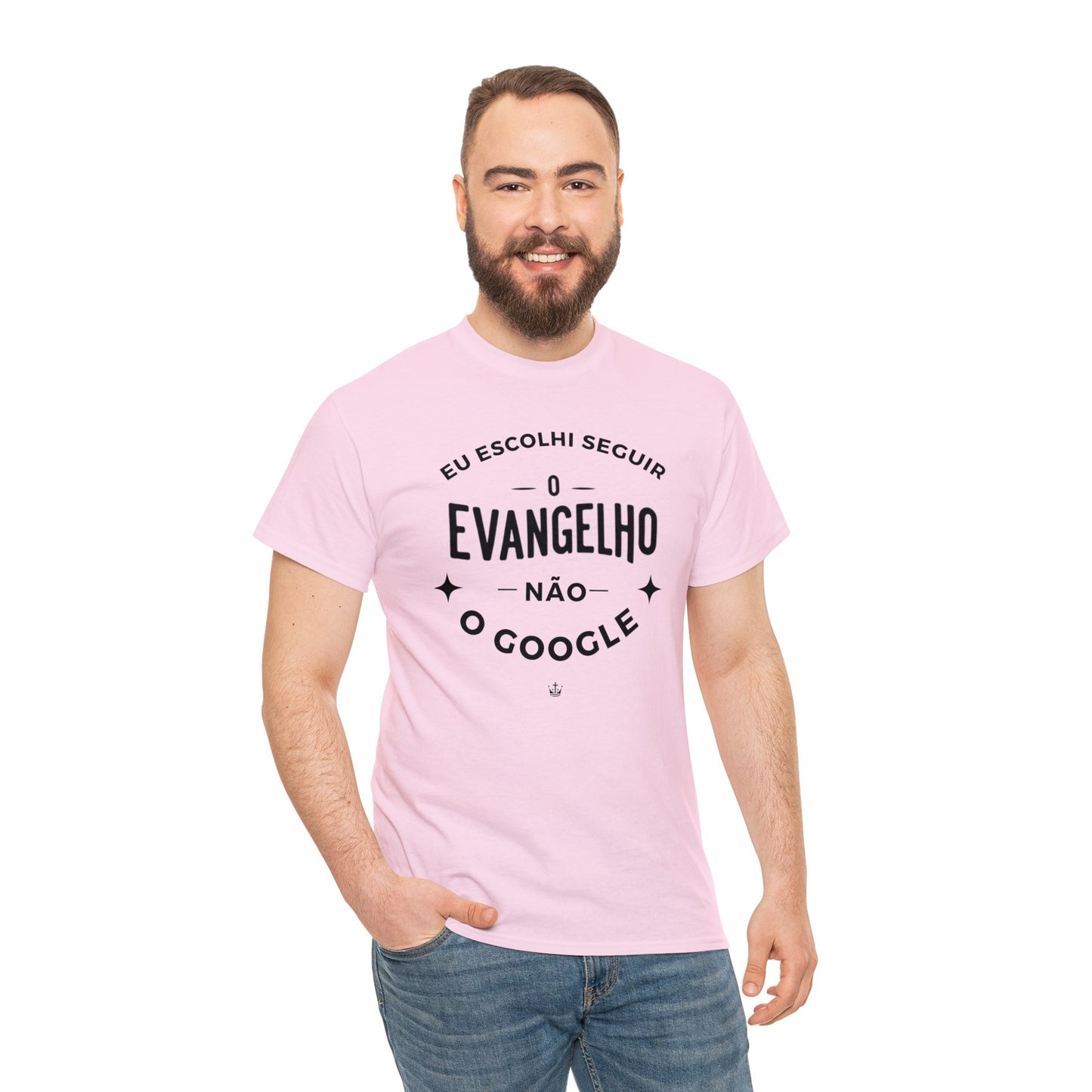 Camiseta Unissex Estampa Preta - Eu Resolvi Seguir O Evangelho