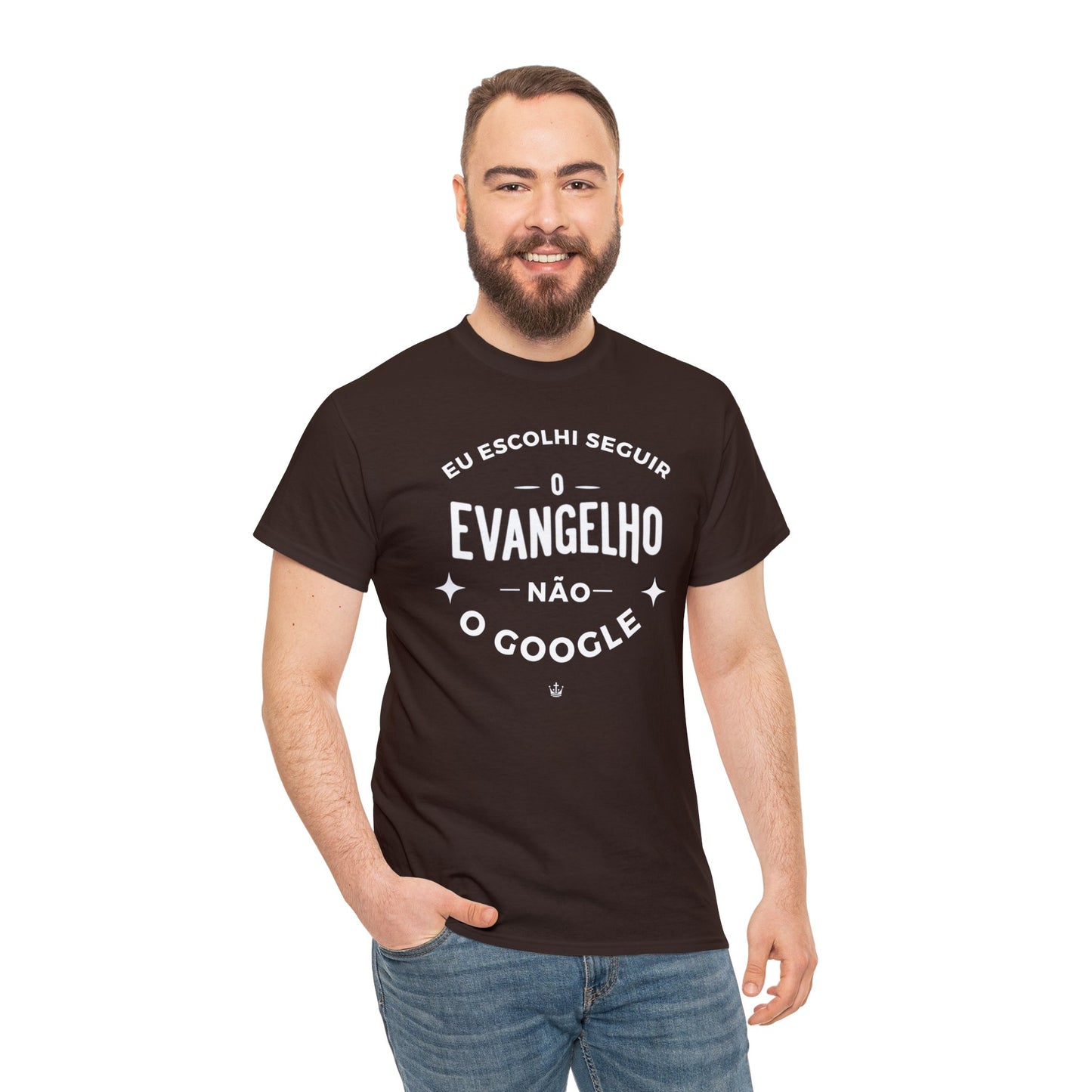 Camiseta Unissex Estampa Branca - Eu Resolvi Seguir O Evangelho