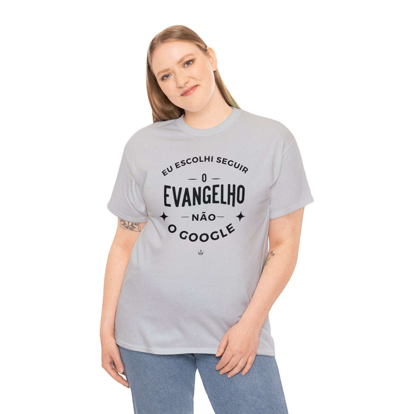 Camiseta Unissex Estampa Preta - Eu Resolvi Seguir O Evangelho