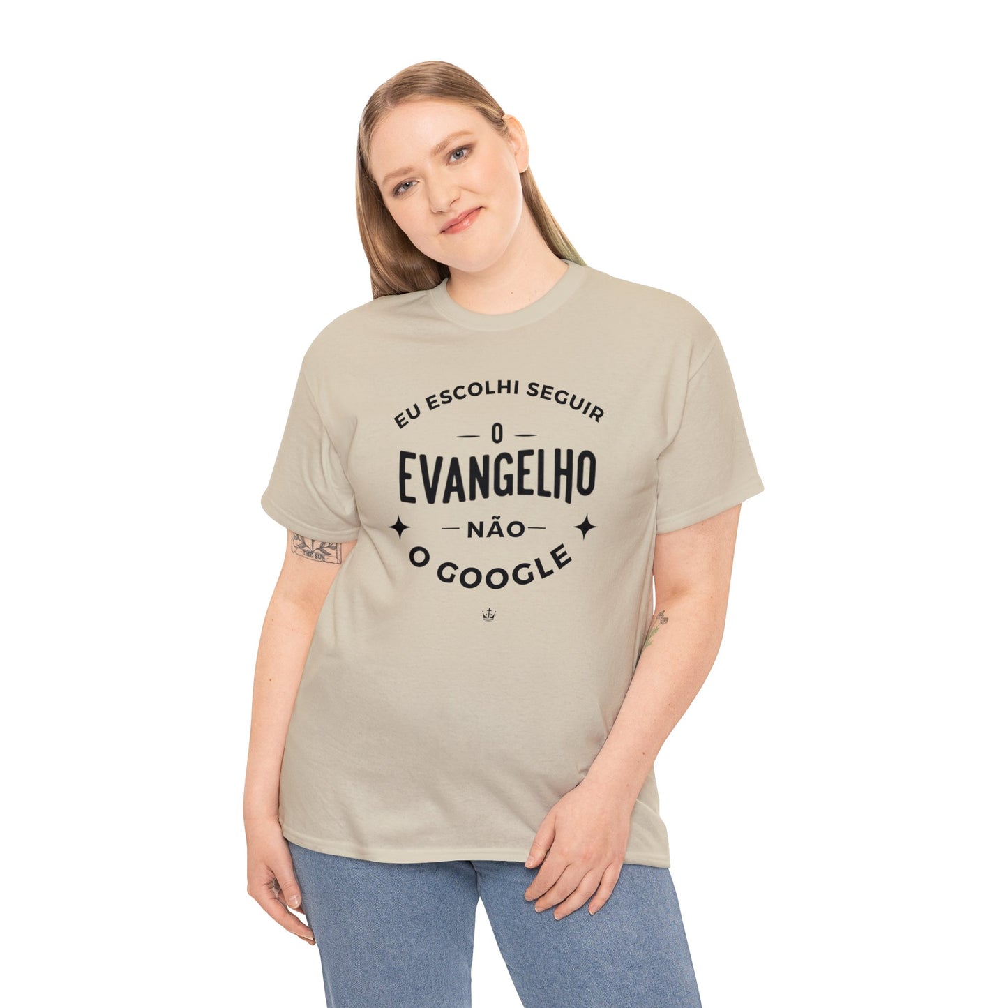 Camiseta Unissex Estampa Preta - Eu Resolvi Seguir O Evangelho