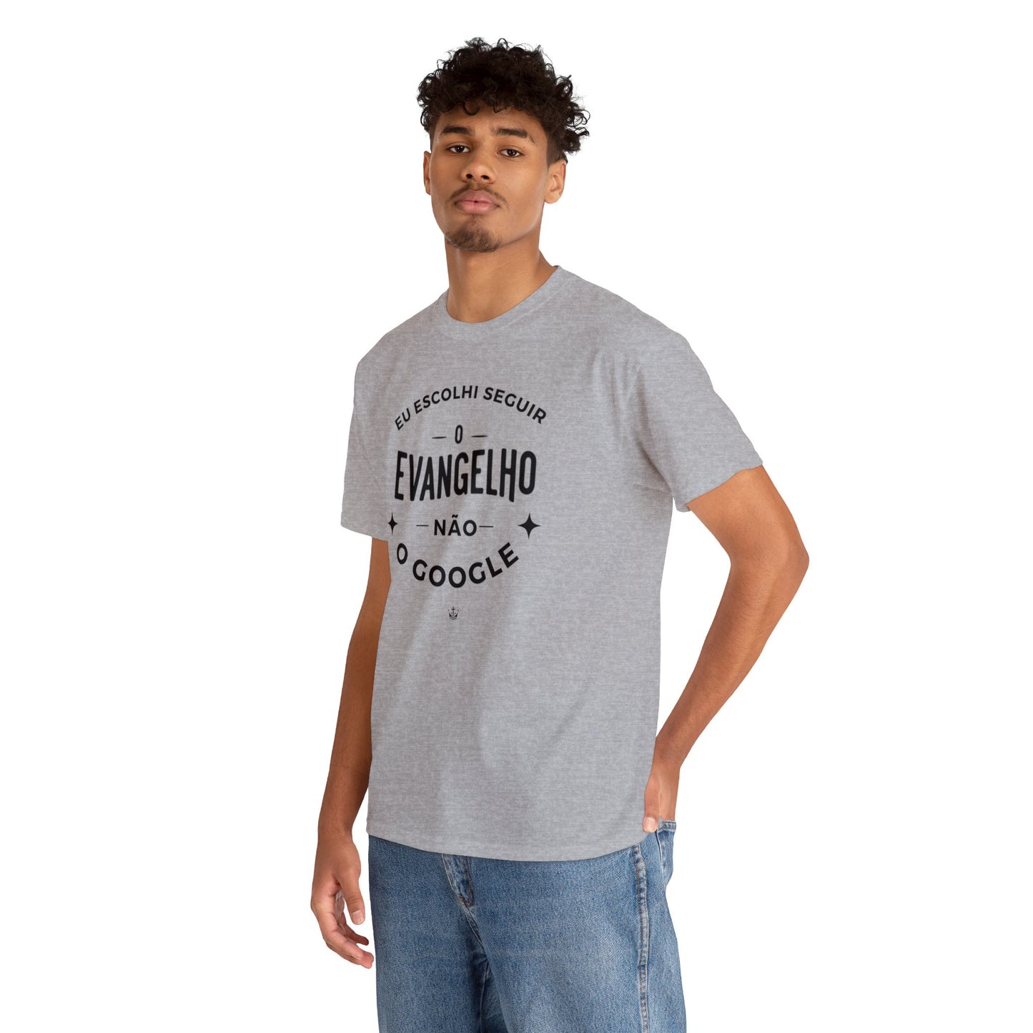 Camiseta Unissex Estampa Preta - Eu Resolvi Seguir O Evangelho