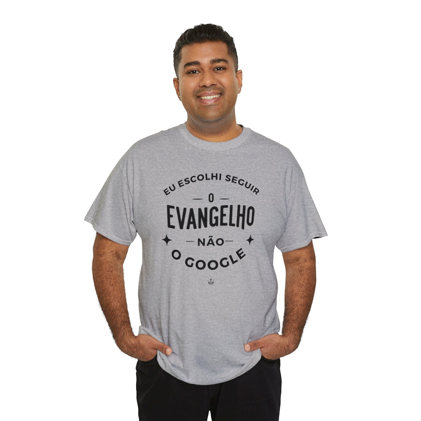 Camiseta Unissex Estampa Preta - Eu Resolvi Seguir O Evangelho